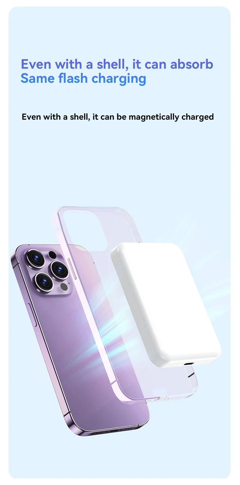 50000mAh Magnetic Power Bank Wireless PD 22.5W Fast Charger For Magsafe Portable Auxiliary Battery For iPhone 17 16 15 14 Xiaomi