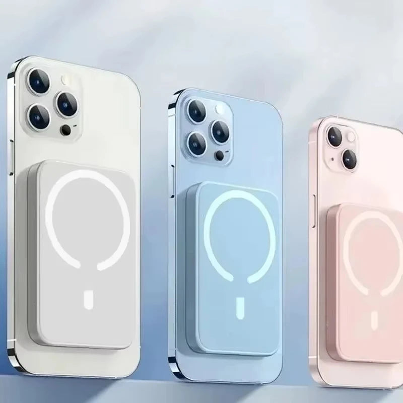 50000mAh Magnetic Power Bank Wireless PD 22.5W Fast Charger For Magsafe Portable Auxiliary Battery For iPhone 17 16 15 14 Xiaomi