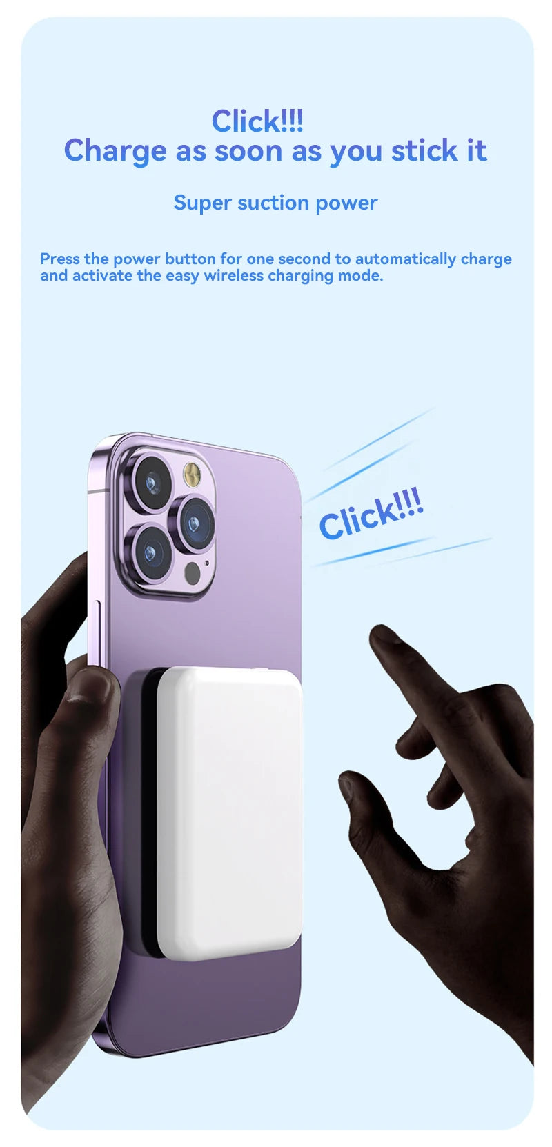 50000mAh Magnetic Power Bank Wireless PD 22.5W Fast Charger For Magsafe Portable Auxiliary Battery For iPhone 17 16 15 14 Xiaomi